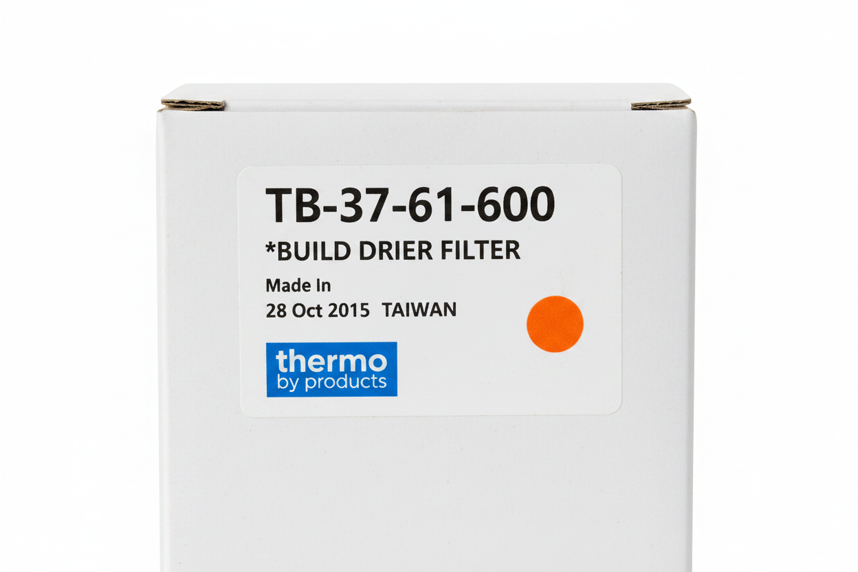 Thermo by Products box label TB-37-61-600 Drier Filter