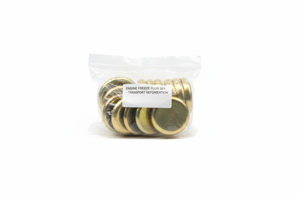 Freeze Plug Set Head 134D TB-134D1-FPH brass plugs white background