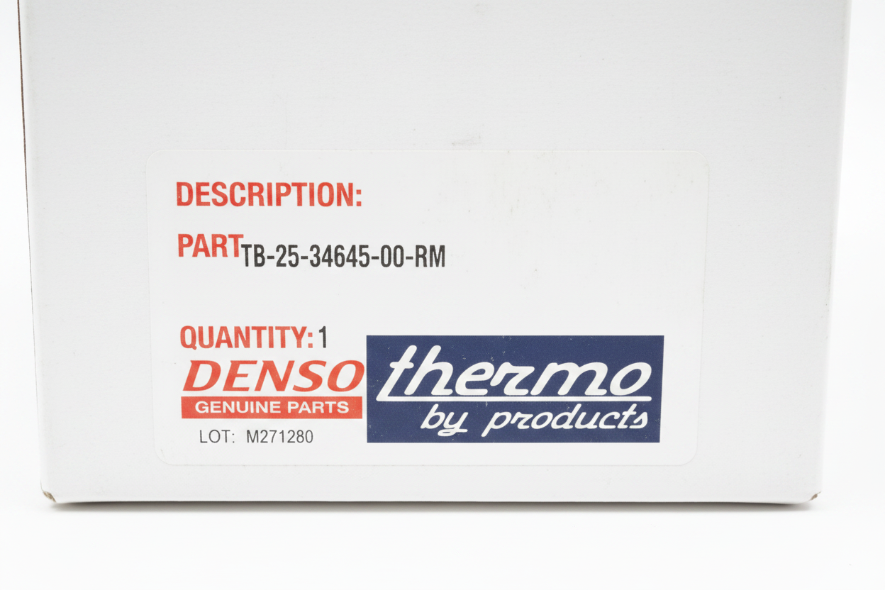 Denso Genuine Parts box label TB-25-35465-00RM Thermo by Products