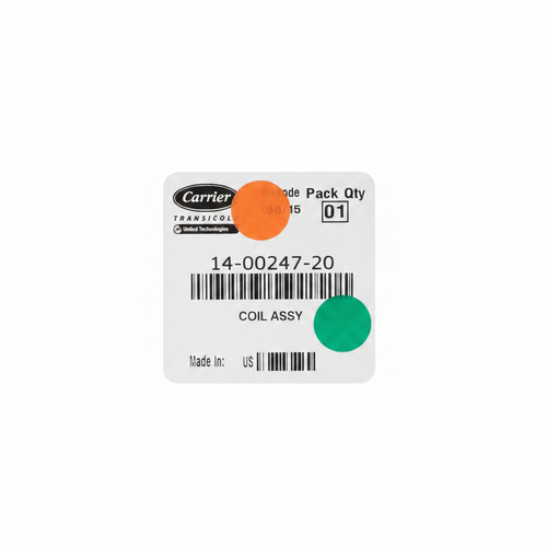 Carrier Transicold box label 14-00247-20 Coil Assy