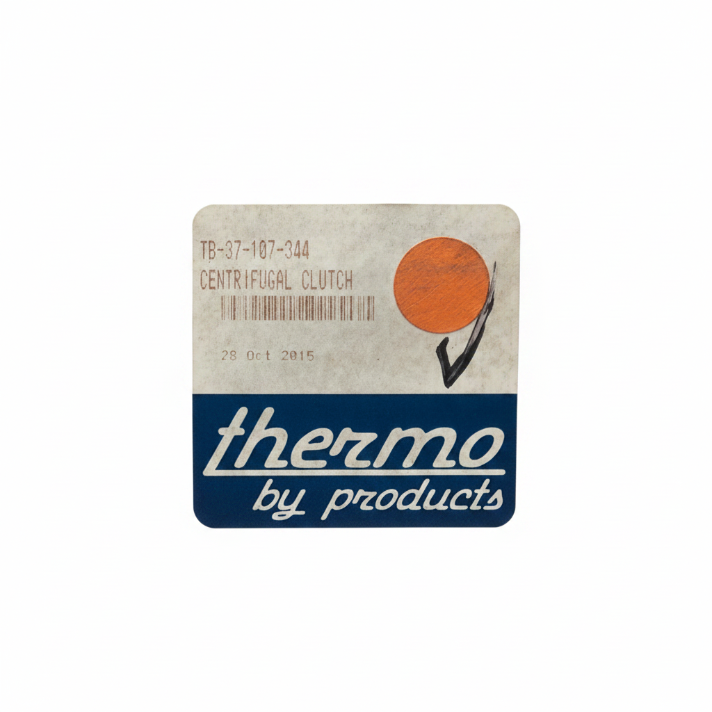 Thermo by Products box label TB-37-107-344 Centrifugal Clutch