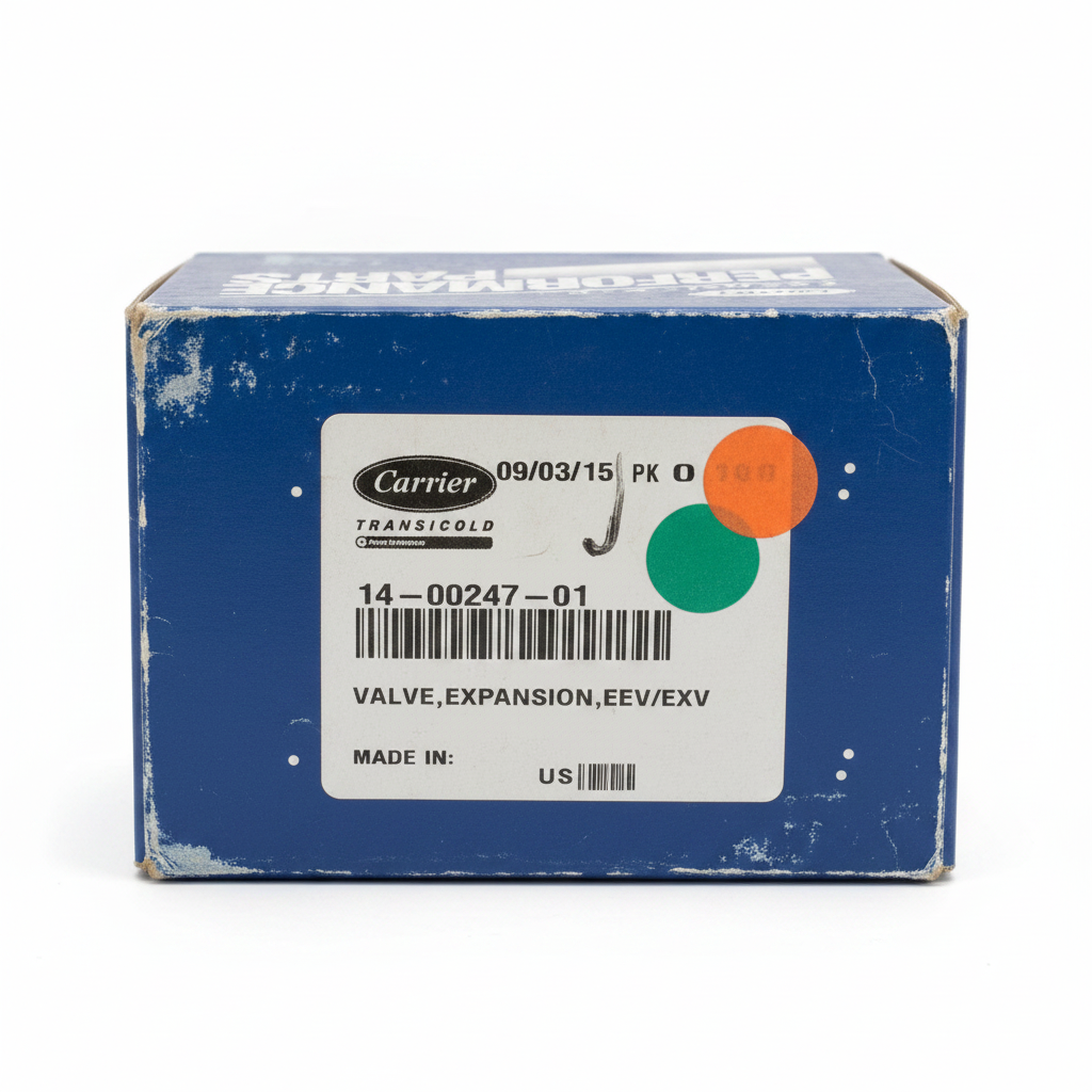 Carrier Transicold Performance Parts box label 14-00247-01 Valve Expansion EEV EXV